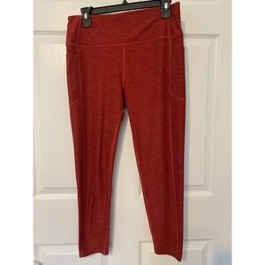 Victoria's Secret Red Large Leggings With Pockets In Excellent Condition